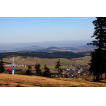 Blick vom Klínovec nach Sachsen mit Bärenstein und Pöhlberg