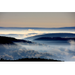 Die Wolken in den Tälern am Südabfall lösen sich auf.