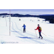 Auf der tschechischen Skimagistrale mit Blick zum Klinovec (1244 m ü. NN)