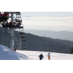 Sessellift-Durchblick zum Fichtelgebirge