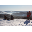 Fernblick über Klingenthal zum Slavkovski Les und Česky Les